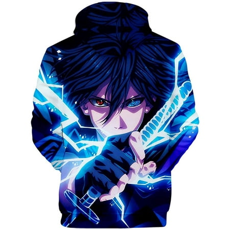 bettydom Novelty Hoodies Sweatshirt Outerwear with The Japanese Anime Naruto for Men Women